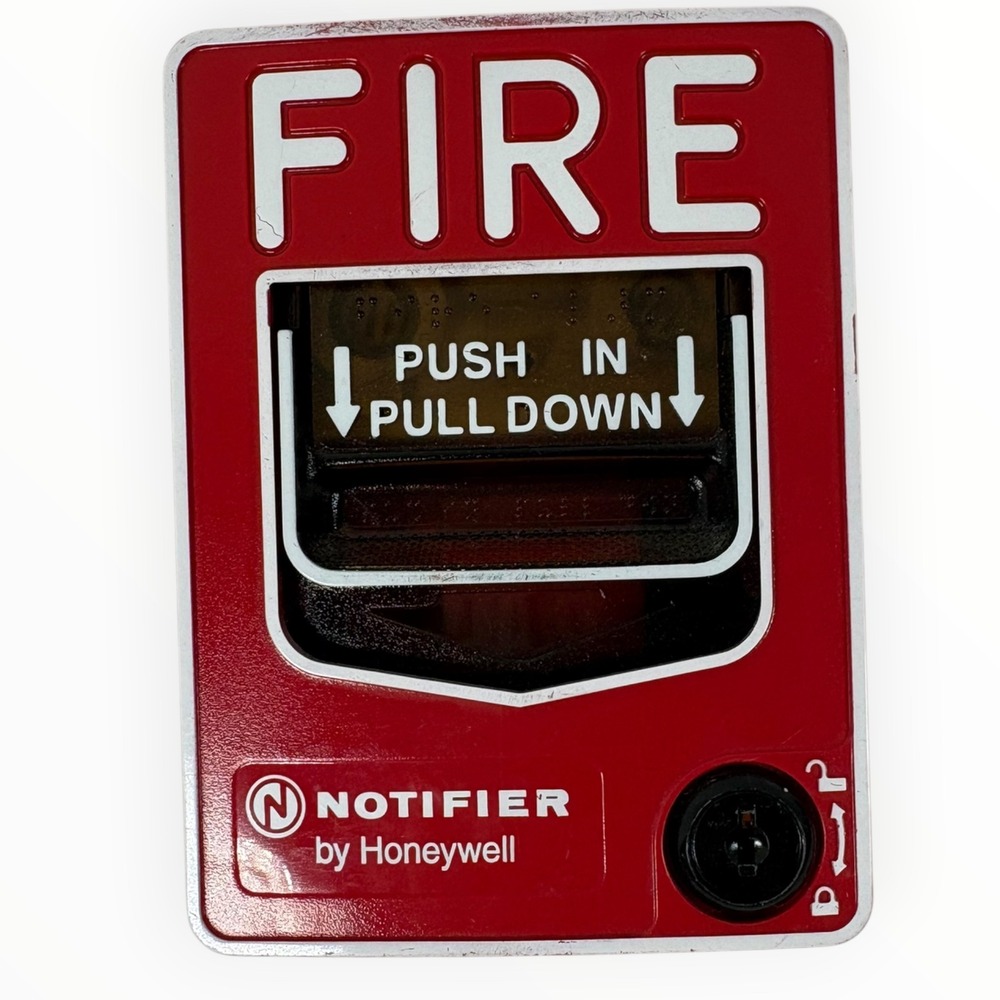 Notifier NBG-12LX Fire Alarm Pull Station Red Excellent Addressable Honeywell